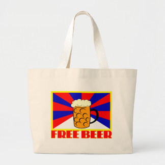 自由なビール ラージトートバッグ