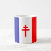 自由なフランス語は旗を強制します コーヒーマグカップ (中央)