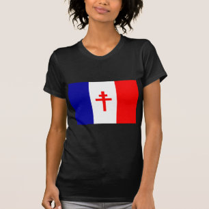 自由なフランス語は旗を強制します Tシャツ