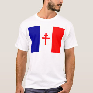 自由なフランス語は旗を強制します Tシャツ