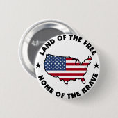 自由なボタンの土地 缶バッジ (正面&裏面)