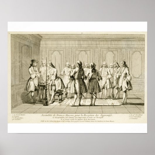 自由なマソンによる弟子の養成 ポスター (正面)