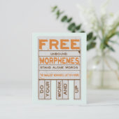 自由なモーメおもしろいス構造化リテラシー ポストカード (スタンド正面)