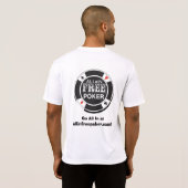 自由なロゴ、allinfreepoker.comのすべて tシャツ (裏面フル)