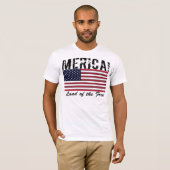 自由なワイシャツのアメリカの土地 Tシャツ (正面フル)