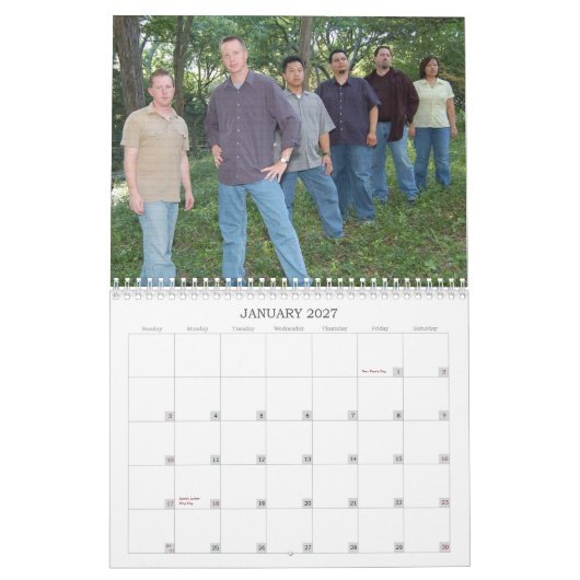 自由な不変の精神2007のカレンダー カレンダー (1月 2027)