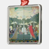 「自由な劇場」のためのカーテンのデザイン メタルオーナメント (左)