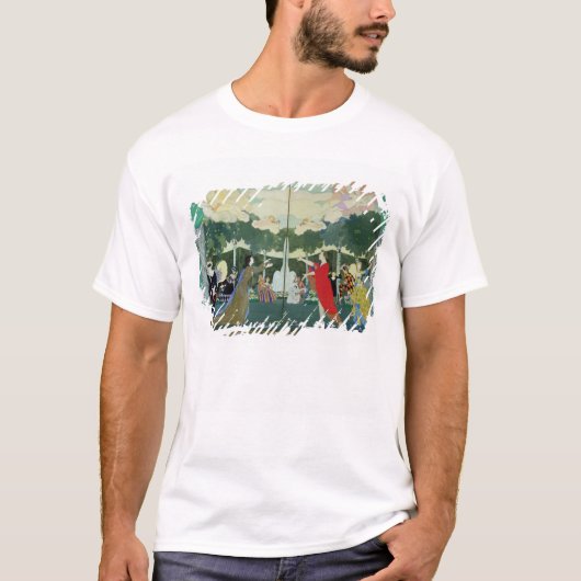 「自由な劇場」のためのカーテンのデザイン Tシャツ (正面)