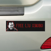 自由な劉Xiaobo バンパーステッカー (車上)