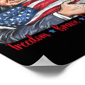 自由な勇敢な独立 ポスター (角)