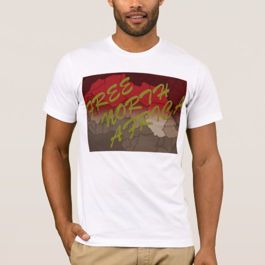 自由な北アフリカ Tシャツ (正面)