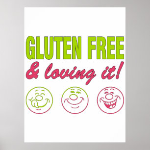 自由な及びそれを愛するグルテン! Celiacグルテンのアレルギー ポスター
