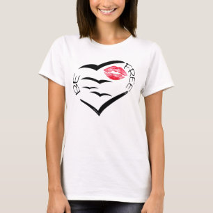 自由な女性のワイシャツがあって下さい Tシャツ