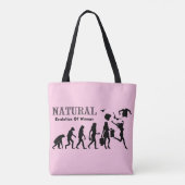 自由な女性の進化 トートバッグ (裏面)