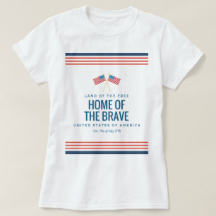 自由な女性のTシャツの土地 Tシャツ