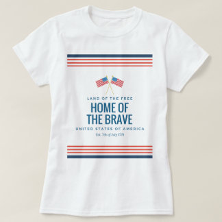自由な女性のTシャツの土地 Tシャツ