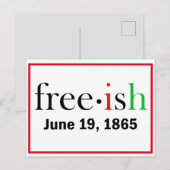 自由な奴隷制度の十二番目の終わり ポストカード (正面/裏面)