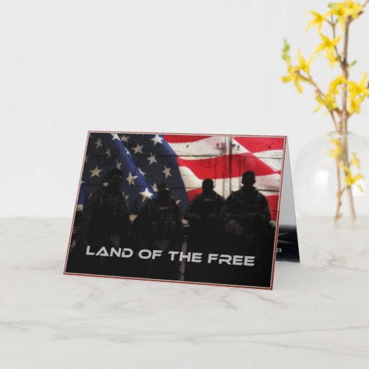 自由な復員軍人の日の挨拶状の土地 カード (黄色い花)