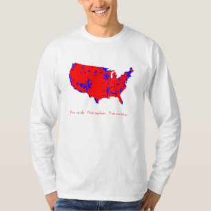 自由な心。 フリーマーケット。 自由社会 Tシャツ