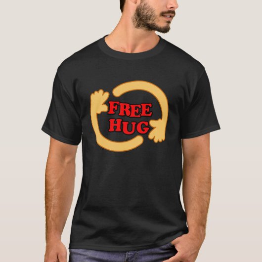 自由な抱き締め Tシャツ (正面)