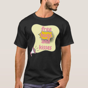 自由な抱擁とキス Tシャツ