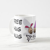 自由な抱擁マグ コーヒーマグカップ (正面左)