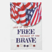 自由な掩蔽壕の愛国的土地 キッチンタオル (縦)