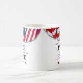 自由な掩蔽壕の愛国的土地 コーヒーマグカップ (中央)