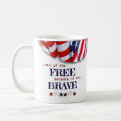 自由な掩蔽壕の愛国的土地 コーヒーマグカップ (左)