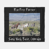 自由な操業永久に フリースブランケット (正面(横))