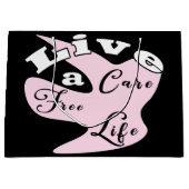 自由な気に生活を送る大抱き枕 ラージペーパーバッグ (正面)