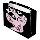 自由な気に生活を送る大抱き枕 ラージペーパーバッグ (裏面アングル)