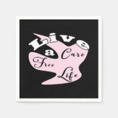 自由な気に生活を送る スタンダードカクテルナプキン (正面)