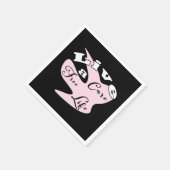 自由な気に生活を送る スタンダードカクテルナプキン (角)