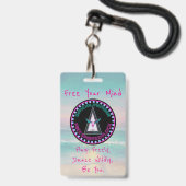 自由な気鋭の群れのバッジ、あなたの心を解放 バッジ (ストラップ付き表面)