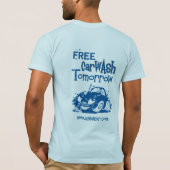 自由な洗車明日 Tシャツ (裏面)