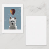 自由な浮遊挨拶状 ノートカード (正面/裏面)