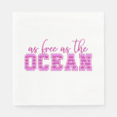 自由な海 スタンダードランチョンナプキン (正面)
