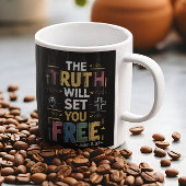 自由な真理を受け入れる コーヒーマグカップ