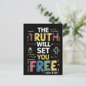 自由な真理を受け入れる ポストカード (スタンド正面)