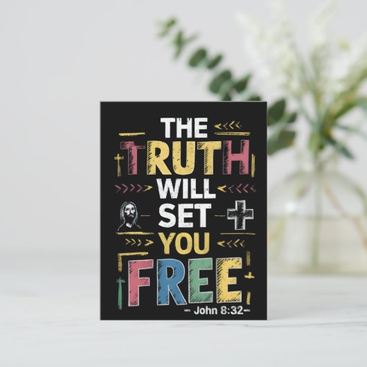 自由な真理を受け入れる ポストカード (スタンド正面)