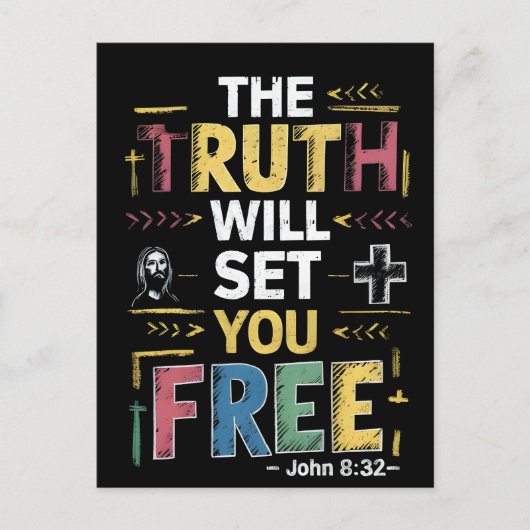 自由な真理を受け入れる ポストカード (正面)