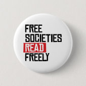 自由な社会読 缶バッジ (正面)
