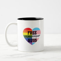 自由な祖父母はLGBTQ (E)の質の商品を抱き締めます