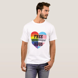 自由な祖父母はLGBTQ (E)の質の商品を抱き締めます Tシャツ
