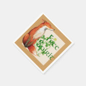 自由な精神の狐 スタンダードカクテルナプキン (角)