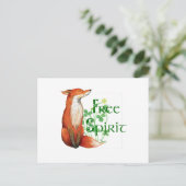 自由な精神の狐 ポストカード (スタンド正面)