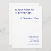 自由な精神の結婚式の招待 招待状 (正面/裏面)