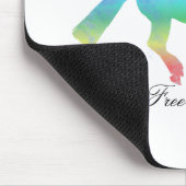 自由な精神の色彩の鮮やかな馬 マウスパッド (コーナー)