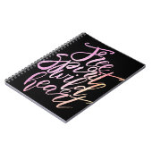 "自由な精神、野生のハート"の感動的なノート ノートブック (左側)